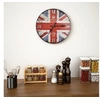 Image de Horloge Murale Vintage Royaume-Uni Quartz Montre de Salon Pendule de Mur 30 cm MDF Multicolore 50627