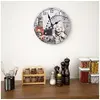Image de Horloge Murale Vintage, Pendule Murale, Décoration de Chambre à Coucher Cuisine Bureau Salon Maison Intérieur, 50628