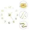 Image de Horloge Murale 3D Design Moderne XXL Doré Décoration de Maison Salon 50640