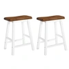 Image de Tabourets de bar lot de 2 bois massif
