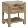 Image de Table de chevet avec tiroir 40x30x48 cm Bois d acacia solide