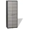 Image de Abri de Jardin Meuble de Rangement avec 1/2/3/4 Etagères Noir/Noir et Gris 3 Shelves Noir/Gris