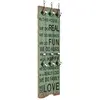 Image de Porte-manteau mural avec 6 crochets 120 x 40 cm HAPPY LOVE
