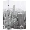 Image de Cloison de séparation - - New York - 160x170 cm - Noir et blanc - Bois massif