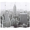 Image de Kamerscherm New York bij daglicht 228x170 cm zwart en wit245860