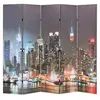 Image de Kamerscherm inklapbaar New York bij nacht 200x170 cm245863
