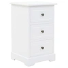 Image de Table de chevet MDF et bois de pin 35x32x59 cm