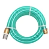 Image de Zuigslang met messing koppelingen 10 m 25 mm groen142886