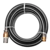 Image de Zuigslang met messing koppelingen 7 m 25 mm zwart142890
