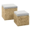 Image de Repose-pied 2 pcs Jacinthe d'eau Gris
