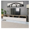 Image de Meubles TV 2 pcs Bois d'ingénierie 95x35x36 cm Chêne et blanc