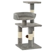 Image de Arbre à chat avec griffoirs en sisal 65 cm Gris