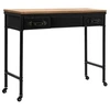 Image de Table console MDF et bois de sapin 100 x 33,5 x 80 cm