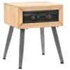 Image de Table de chevet Bois de sapin massif 43 x 38 x 50 cm