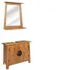 Image de Mobilier de salle de bain Bois de pin massif recyclé