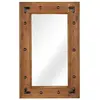 Image de Miroir Bois d'acacia massif 50 x 80 cm