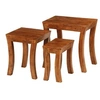 Image de 3-delige Tafeltjesset 50x35x50 cm massief acaciahout bruin246101
