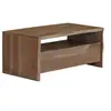 Image de Table basse Acacia massif Bord assorti 90x50x40 cm Gris