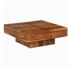 Image de Table basse 80x80x30 cm bois d acacia massif
