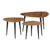 Image de Tables basses 3 pcs Bois d acacia massif