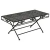Image de Table basse pliante Style vintage Métal 100 x 50 x 45 cm Noir