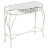 Image de Bijzettafel Franse stijl 82x39x76 cm metaal wit245935