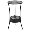 Image de Table de bistro Noir 40x70 cm Métal