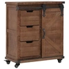 Image de Armoire de rangement Bois de sapin massif 64x33,5x75 cm Marron