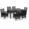 Image de 7-delige Tuinset poly rattan zwart44087