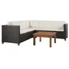 Image de Salon de jardin polyethylene beige 3 pieces 60 x 60 x 62 5 personnes