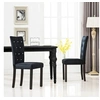 Image de Lot de 2 chaise interieur non pliable en plastique H. 98 cm noir