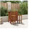 Image de Table de bar 110 x 50 x 105 cm Bois d acacia massif