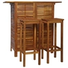 Image de Table et chaises de bar 3 pcs Bois d'acacia massif