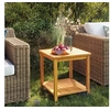 Image de Table d appoint Bois d acacia massif 45x45x45 cm
