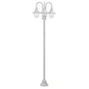 Image de Lampadaire de jardin - - 220 cm - Aluminium - 3 lanternes - Blanc