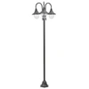 Image de Lampadaire de Jardin E27 220 cm Aluminium 3 Lanternes Bronze Terrasse 44207