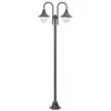 Image de Lampadaire de jardin - - 220 cm - Aluminium - 2 lanternes - Bronze