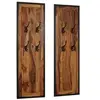 Image de Portemanteau Penderie Garde-Robe Portant Vêtement Bois Massif Sesham 246351