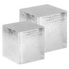 Image de 2x Table Basse Argenté Aluminium Table de Canapé Salon Séjour Meuble 246504