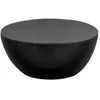 Image de Salontafel 70x30 cm gehamerd aluminium zwart246510