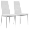 Image de Chaises à manger lot de 2 blanc similicuir246189