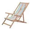 Image de Chaise pliable de plage Tissu et cadre en bois Multicolore