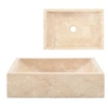 Image de Lavabo 45x30x12 cm marbre crème brillant