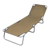 Image de Chaise longue H. 27 cm L. 189 cm en acier marron non empilable pliable