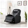 Image de Fauteuil à bascule de massage Noir Similicuir246635