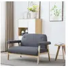 Image de Canapé à 2 places Tissu Gris foncé