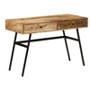 Image de Bureau avec tiroirs Bois solide de manguier 110x50x76 cm
