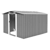 Image de Abri de jardin 257x298x178 cm Métal Gris 143341