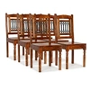 Image de Lot de 6 chaise interieur en bois massif bois H. 100 cm