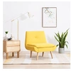Image de Fauteuil sans accoudoirs jaune tissu